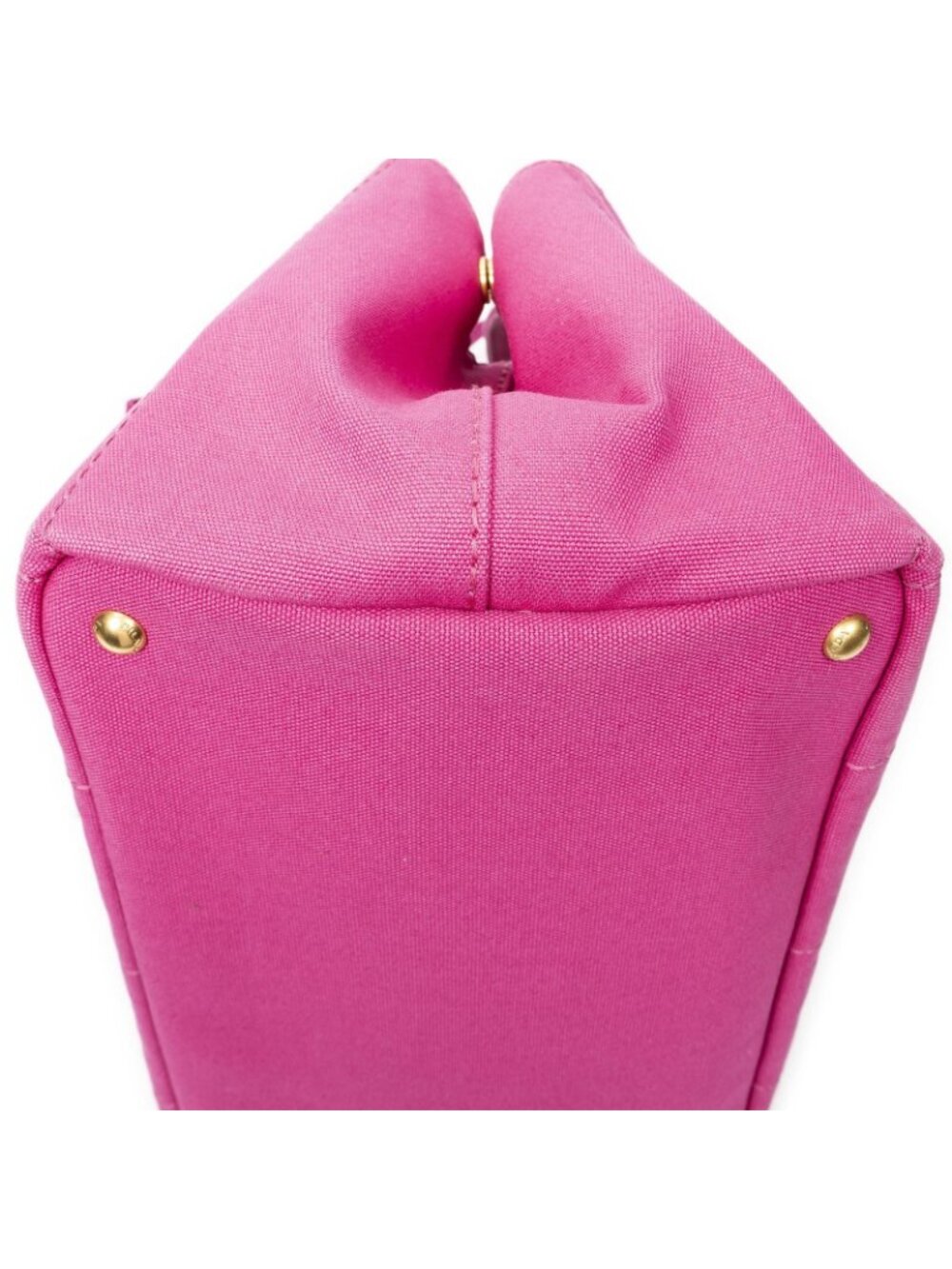 Prada Canapa Tote Fuchsia Pink Canvas - Picture 8 of 10